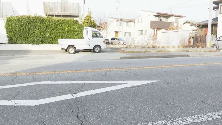 事故現場（佐久市　2023年3月）