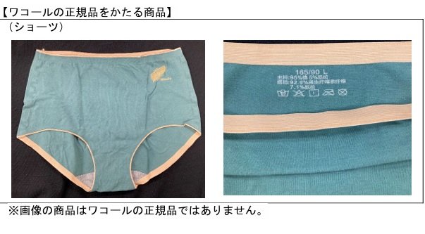 送られてきた商品　ワコールとは無関係