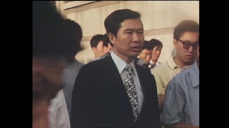 日本で拉致され韓国で解放された金大中元大統領（1973年撮影）
