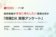 【校務DX実態調査】高校教諭714名の「本当に減らしたい業務」と「創出したい時間」が明らかに ― SAMURAI・デジ連が「校務DX 実態アンケート」を共同発行