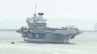 イギリス海軍の空母「プリンス・オブ・ウェールズ」が東京国際クルーズターミナルに入港　F-35Bを18機搭載
