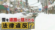 雪を道路に捨てたら法律違反?! 　専門家に聞く“除雪”の進め方「地域で話し合いを」【新潟発】