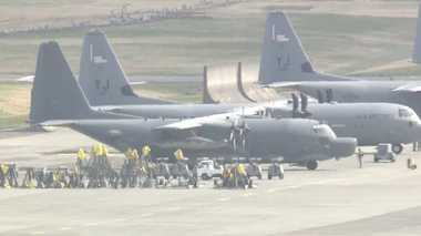 CV-22到着時、横田にコンバットタロンⅡ特殊作戦機