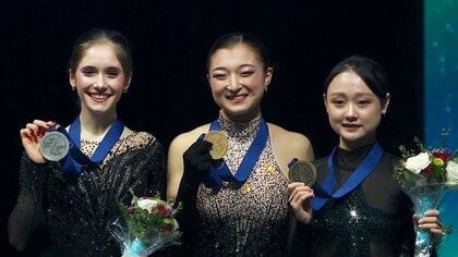 坂本花織、「もうずっとうれしい！」56年ぶりの3連覇達成。イザボー・レヴィト、キム・チェヨン、千葉百音、吉田陽菜の振り返りも