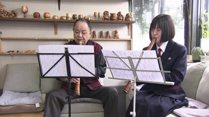 史上最年少で日本一の尺八ガール 高校1年生の「師範」を支えた“祖父との絆”【長崎発】