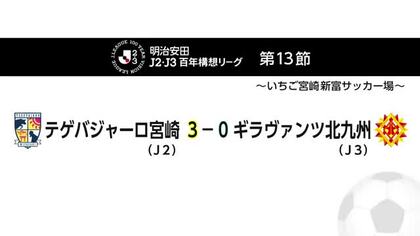 テゲバジャーロ宮崎　ギラヴァンツ北九州に3-0で快勝