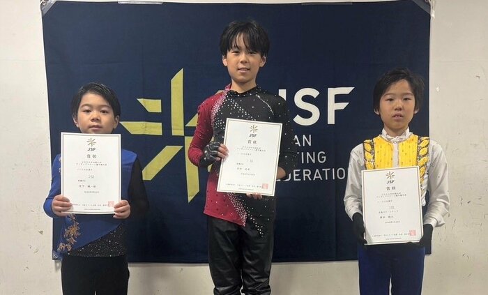 ノービスB男子表彰台（中四国九州選手権）