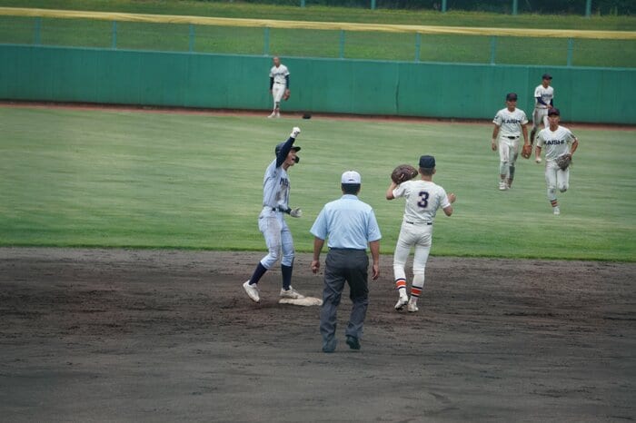 逆転打を放った今井主将