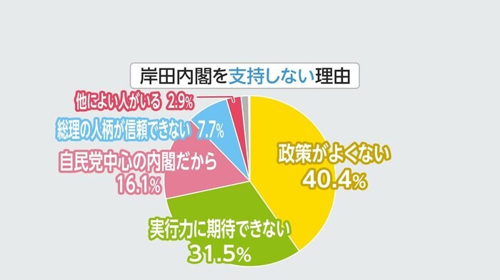 図:岸田内閣を支持しない理由