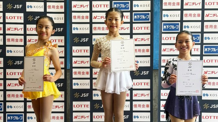 近畿選手権ノービスB女子表彰台