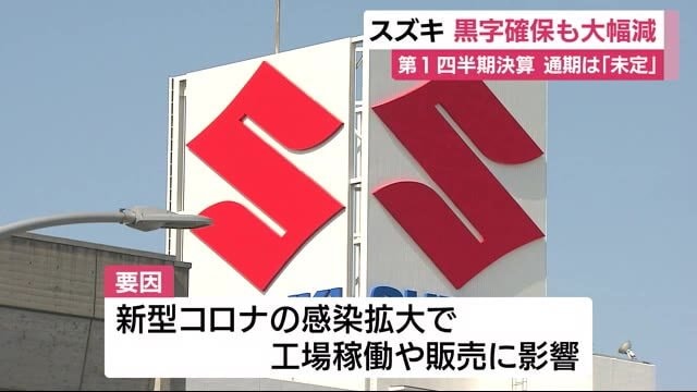 スズキの第1四半期決算 黒字確保も大幅減 通期は「未定」