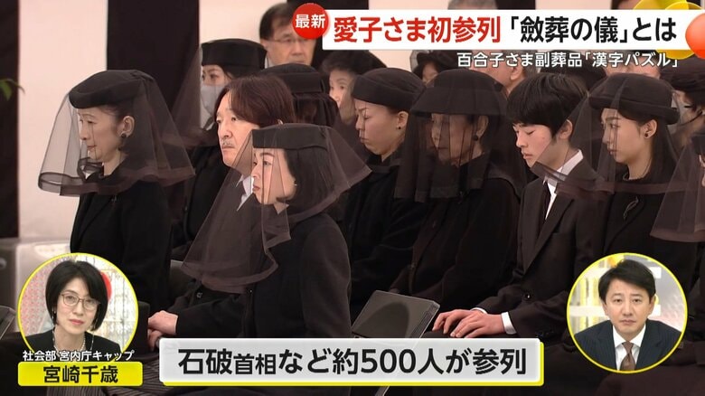 【解説】皇室の本葬“斂葬の儀”に両陛下が参列されない理由　百合子さまの副葬品には「漢字パズル」や「お子さまの乳歯」も｜FNNプライムオンライン