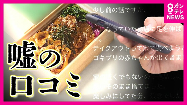 「弁当からゴキブリの赤ちゃん出てきた」　ウソの口コミ投稿で臨時休業　病院の口コミ巡って集団訴訟も｜FNNプライムオンライン