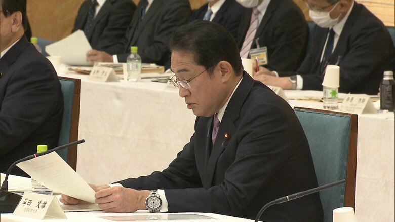 「新しい資本主義実現会議」に出席する岸田首相(25日 岸田首相)