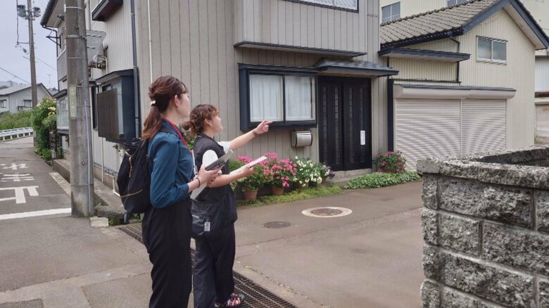 自治会ローラー作戦の様子（提供：三条市）