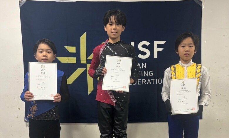 ノービスB男子表彰台（中四国九州選手権）