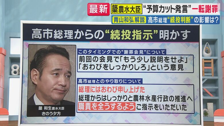 謝罪・撤回に至った経緯は…（関西テレビ「旬感LIVE  とれたてっ！」より）