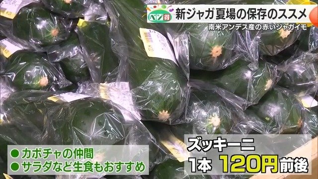 夏野菜はいろいろ並び始める