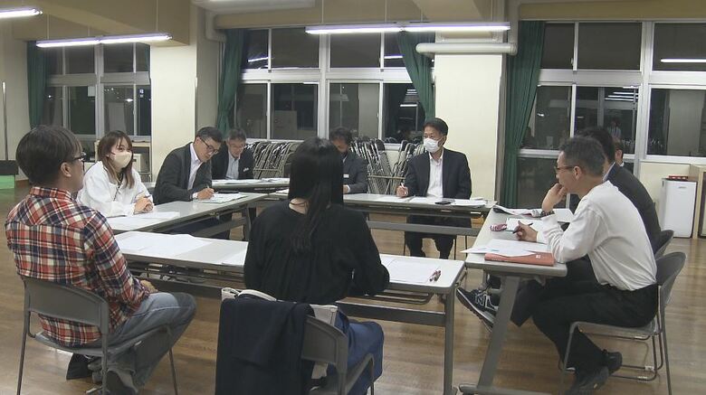 準備委員会の会合（筑摩野中学校　2023年5月）