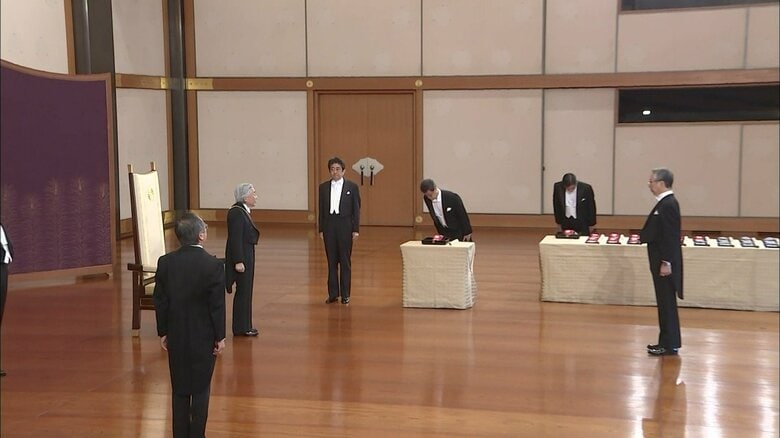 平成30（2018）年5月　大綬章親授式（皇居・宮殿）