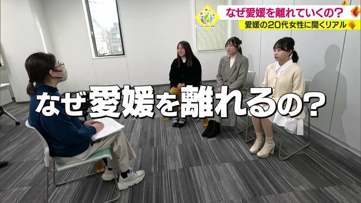 流出　大学生カップル 人口減少 なぜ愛媛を離れる？女子大学生の本音 20代女性の県外流出多く…戻りたい若者への支援で歯止めを｜FNNプライムオンライン