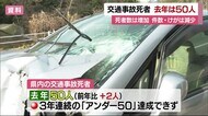 去年の交通事故死者は50人 前年より2人増 件数・けが人は17年連続減少【愛媛】