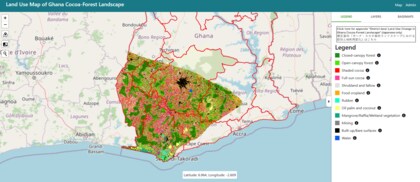 ガーナの森林はなぜ減った?土地利用変化を示すGISマップを公開