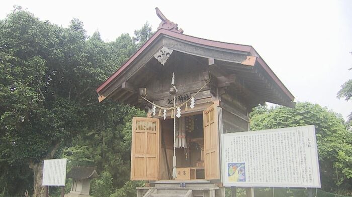 集落名の由来になったとされる七夕神社