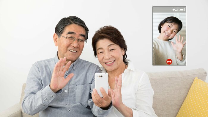 テレビ電話によるオンライン帰省も一つの方法(画像はイメージ)