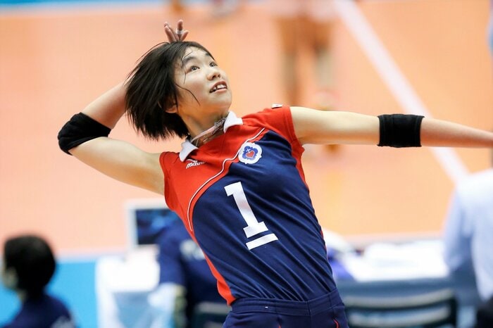 熊本信愛女学院時代の古賀紗理那(写真提供:月刊バレーボール)