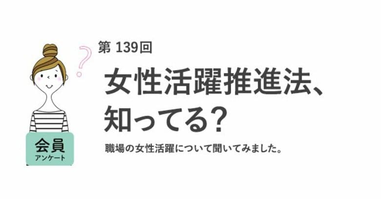「女性活躍推進法」の内容や法律自体を知らない女性が約8割！国に求める取り組み1位は「柔軟な働き方への導入支援」／『女の転職type』が働く女性にアンケート【第139回】
