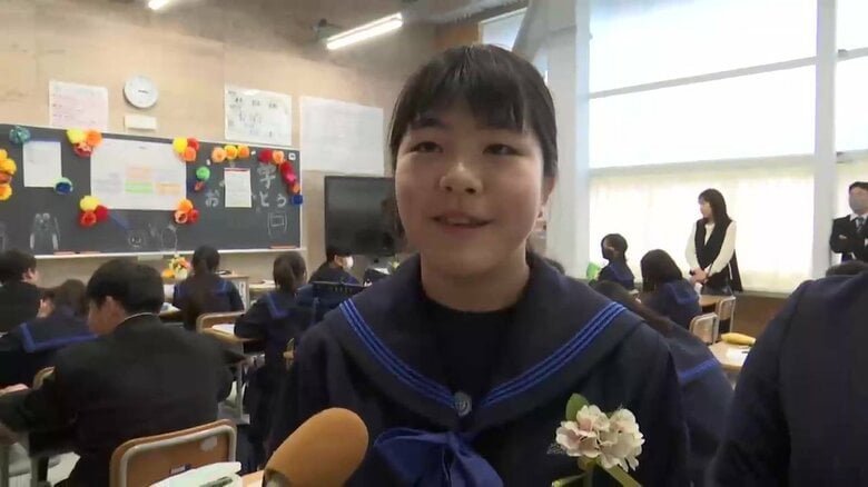 「災害時、助ける側に」釜石東中で入学式　最年少語り部も中学校生活スタート　岩手県釜石市｜FNNプライムオンライン