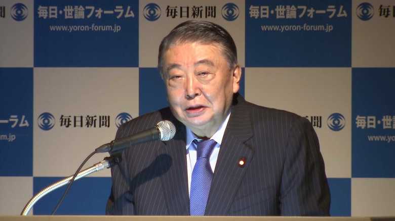 講演する大島衆院議長(2018年12月21日 福岡市)