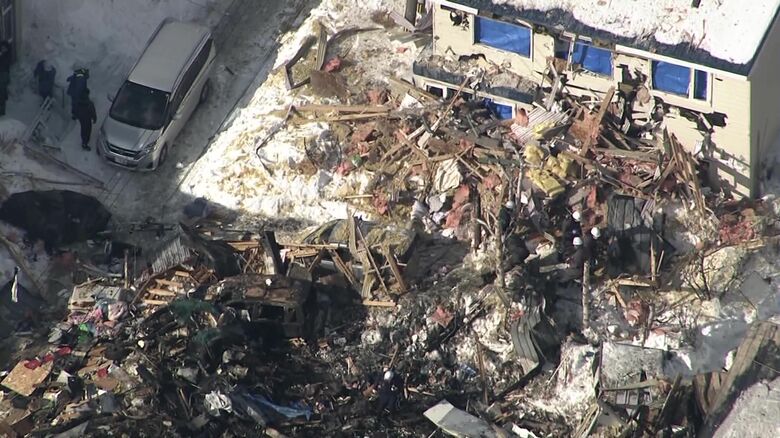 爆発の現場 爆発があった家のガス管は40年前のもの