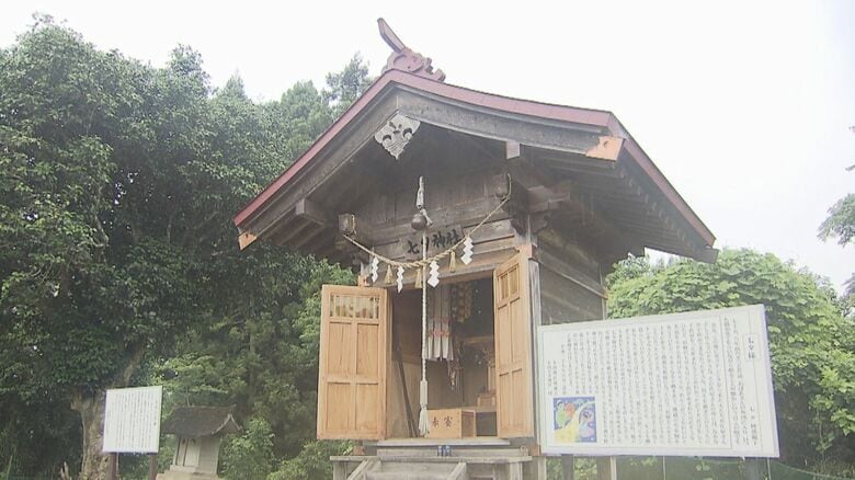 集落名の由来になったとされる七夕神社