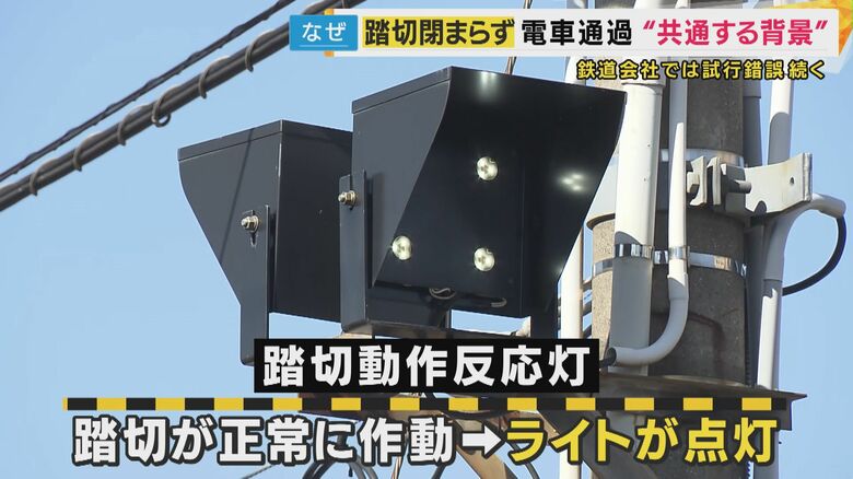 踏切動作反応灯