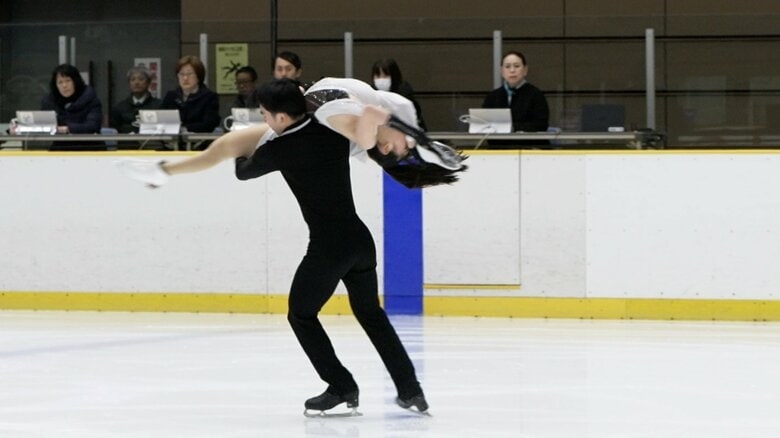 ダイナミックなリフトも見せたFD（2023年11月全日本ジュニア）