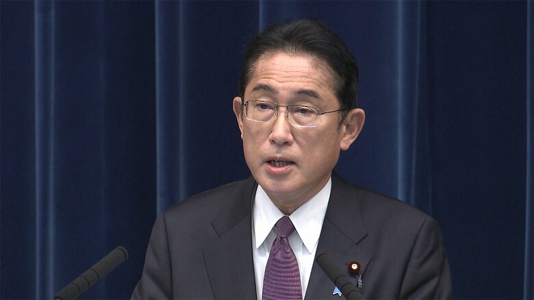 「国家安全保障戦略」など3文書の閣議決定を受けて会見した岸田首相（2022年12月16日）