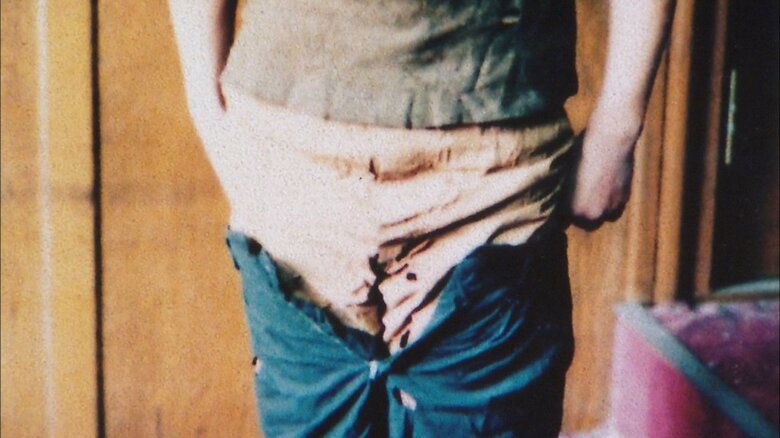 ズボンの装着実験