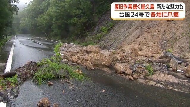屋久島町で発生した土砂崩れ（9月5日）