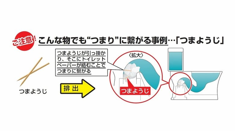 つまようじでこんな状態になることも（提供：TOTO）