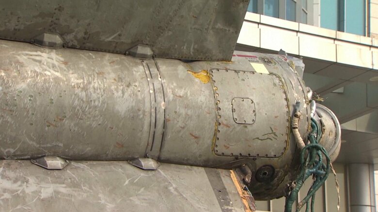 北朝鮮のミサイルが公開された際の様子