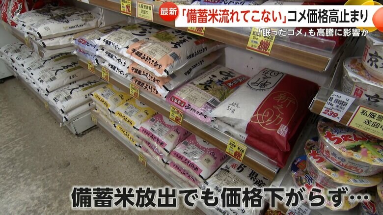 備蓄米が放出されても価格が下がらないコメ