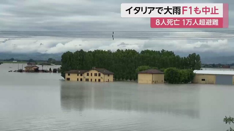 数日の大雨で多くの河川が氾濫、建物が浸水する被害が