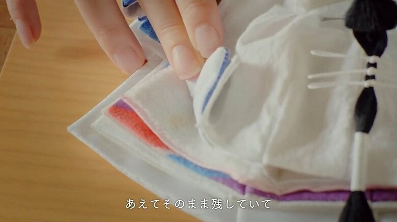 汚れをあえて残して思い出を衣装に刻むこともできる