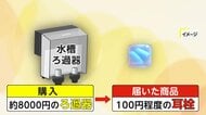 8000円のろ過器を注文…届いたのは“謎の耳栓”トラブル相次ぐ　出荷元の中国物流会社「発送を代行」　専門家「ショッピングサイトをだます手口」