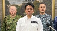 小泉防衛大臣、自衛隊員を激励　熊本地震の被災地を視察