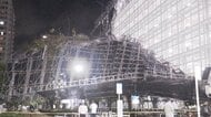 「強風で工事中の鉄骨や壁が…」高さ30メートルの足場崩れる 当時は竜巻注意情報が発表 千葉市