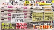 不足から一転“コメ余り”　店頭で5キロ3500円前後に　値下がり歓迎の一方で消費は低迷　苦境の生産者が新たな一手　福岡