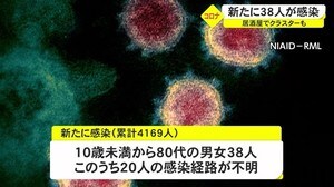 沖縄県内で新たに38人が感染 居酒屋でクラスターも